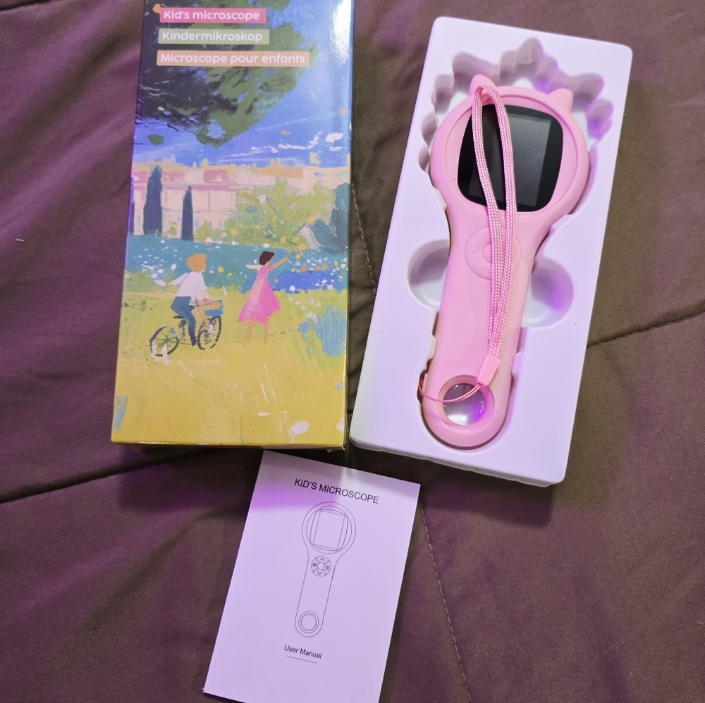 Kids Pink Carry Along Microscope